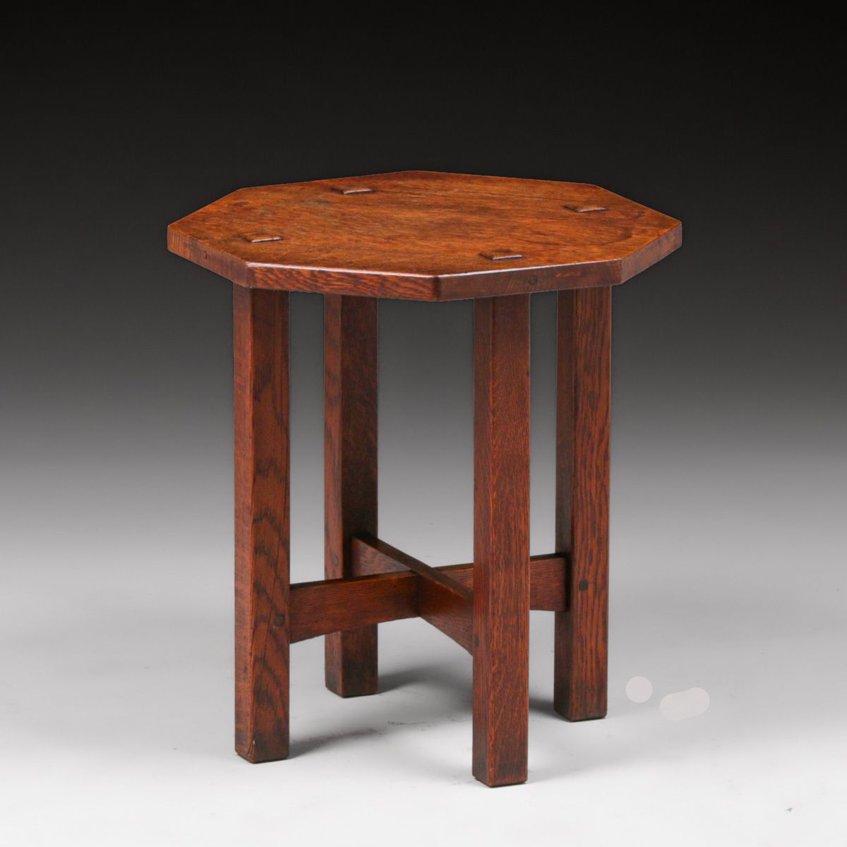 L&JG Stickley #559 Oak Taboret c1908-1912