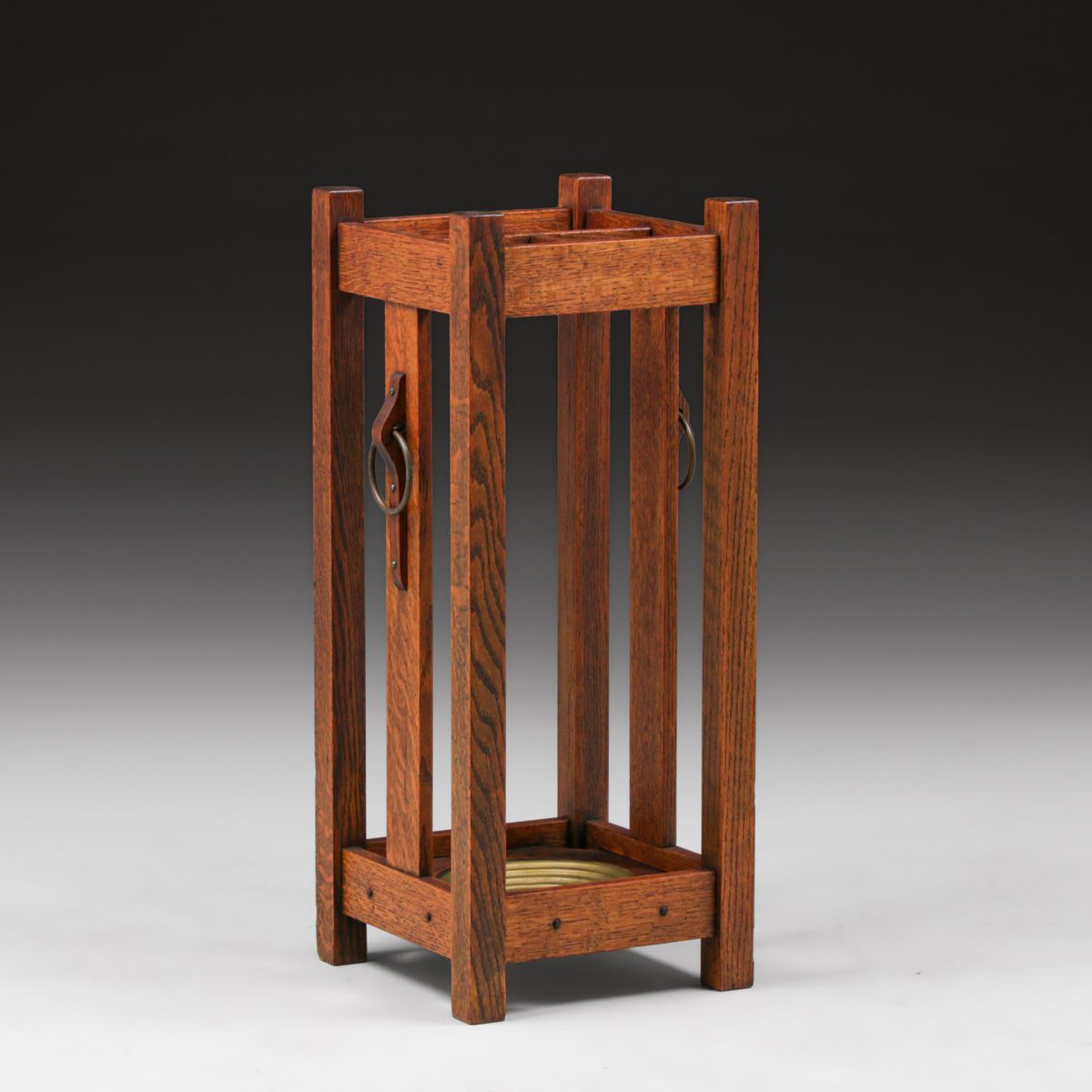 Grand Rapids Oak Umbrella Stand c1910