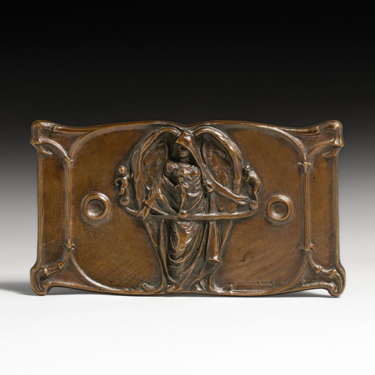 Bromsgrove Guild of Applied Arts Bronze Tray c1900s