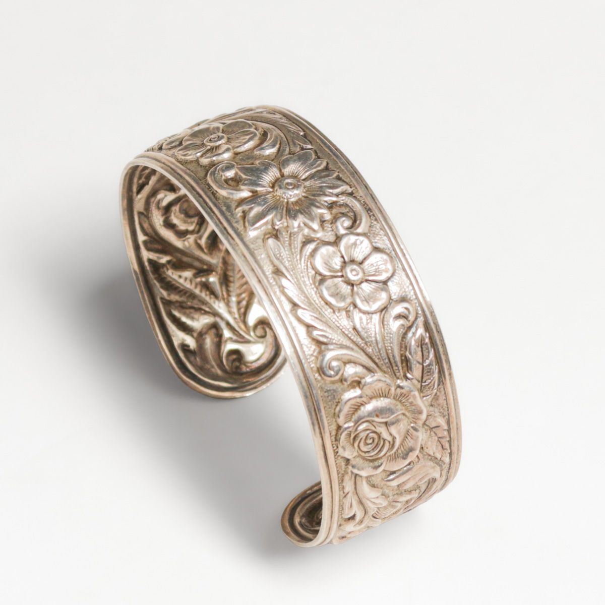 S. Kirk & Sons - Baltimore Sterling Silver Repousse Bracelet c1920s