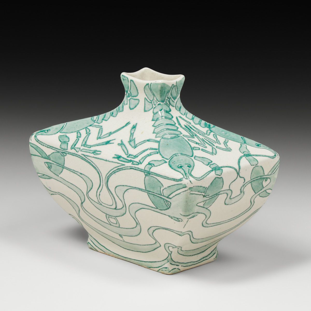 Rorstrand - Sweden Art Nouveau Lobster Vase c1910