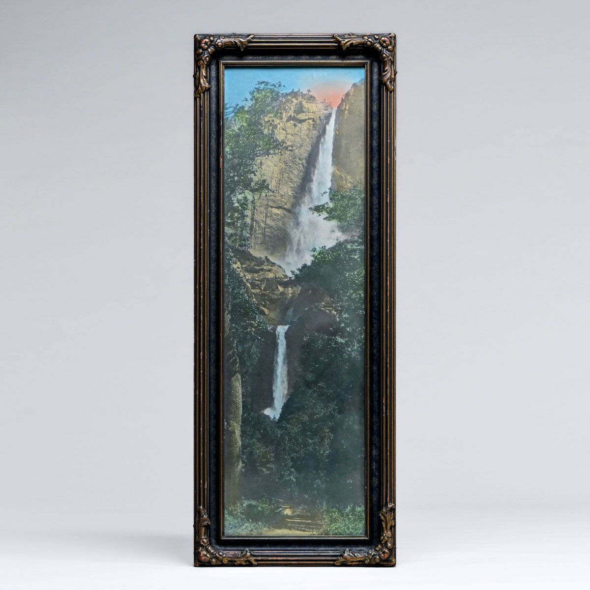 Arts & Crafts Period Yosemite Falls Hand-Tinted Photo c1910