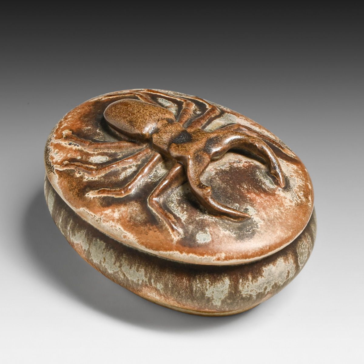 Denbac - French Scarab Beetle Covered Box c1910