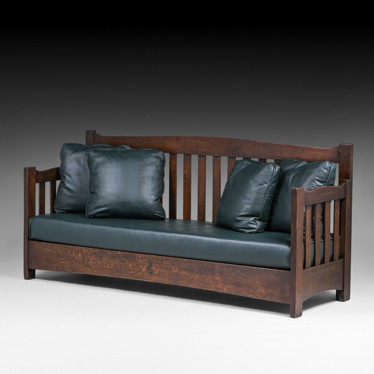Roycroft #095 Oak Davenport Sofa c1905