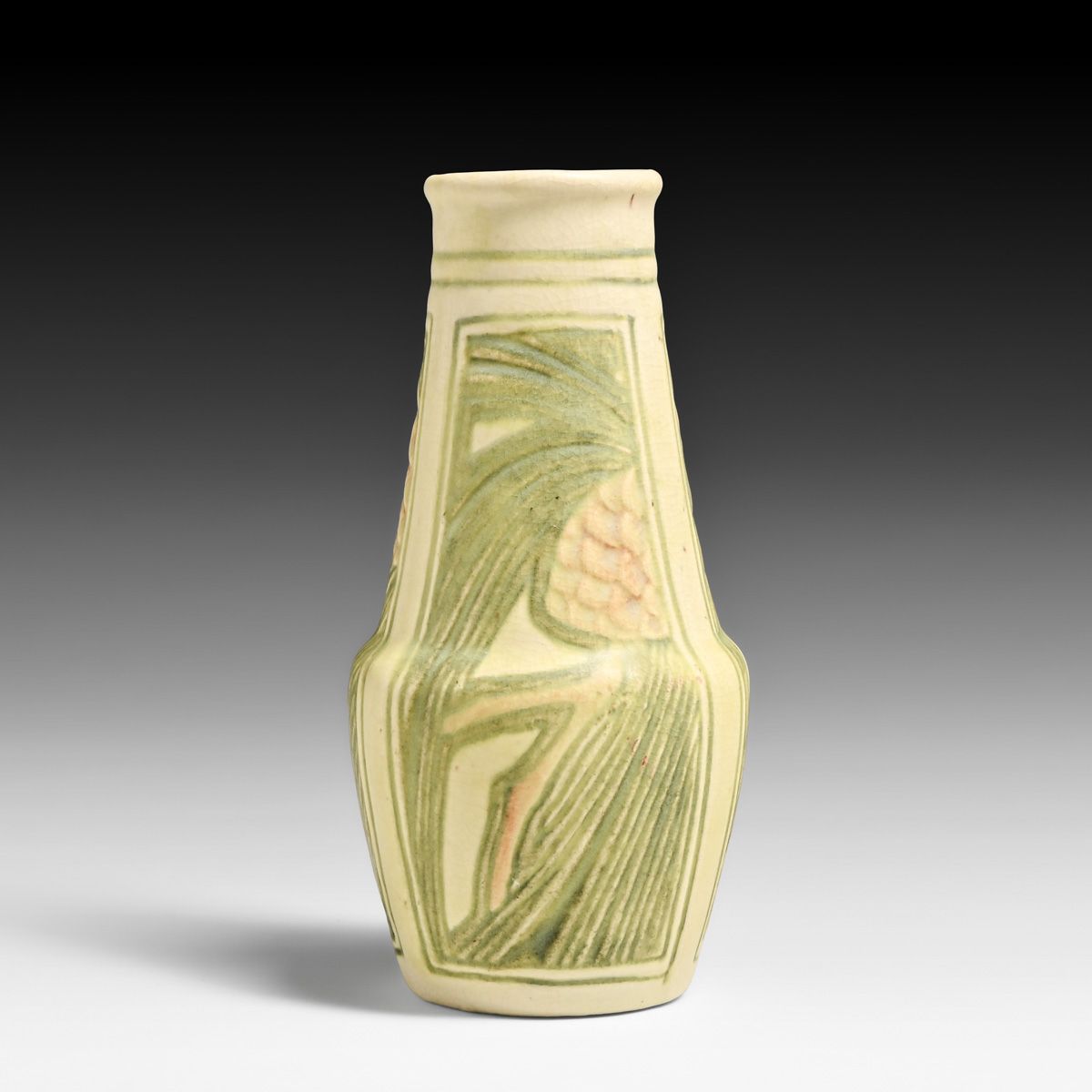 Weller Roma Pinecones Vase c1920s