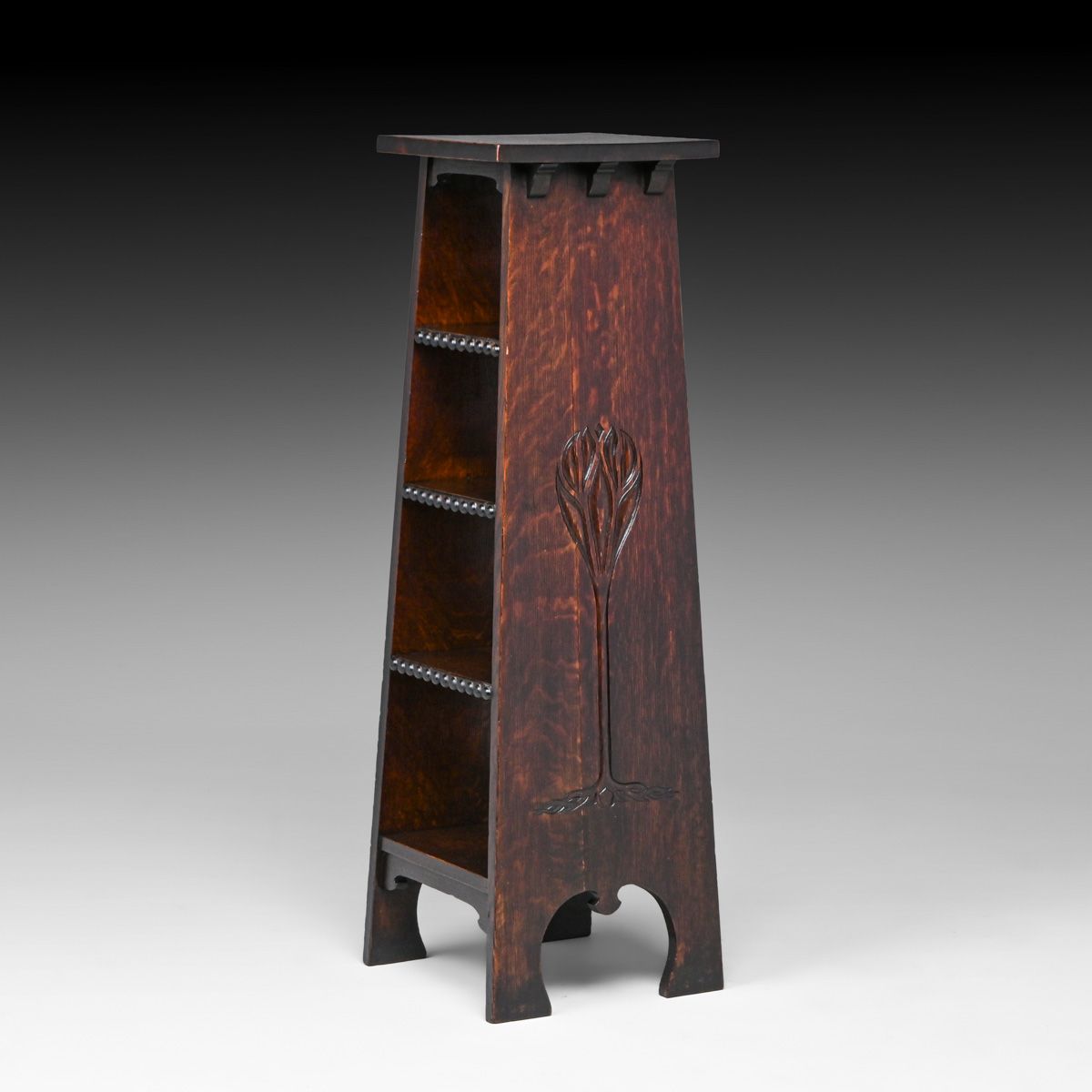 Early Gustav Stickley #500 Chalet Magazine Stand c1900