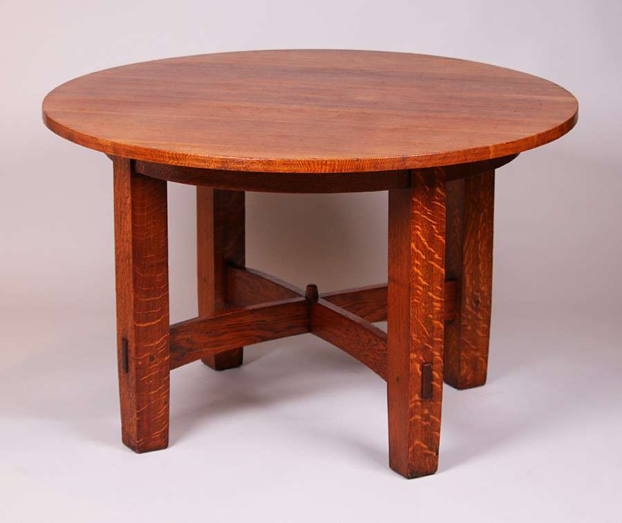 Gustav Stickley 48 Quot D Fixed Top Dining Table California
