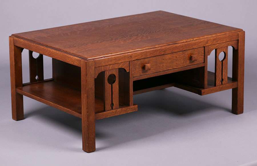 Imperial Furniture Co Cutout Coffee Table California Historical Design