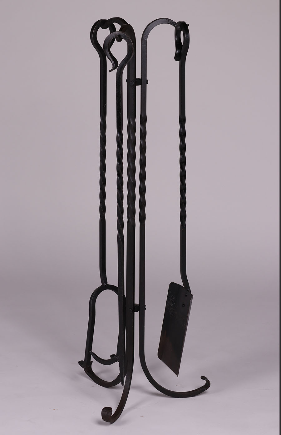 Arts Crafts Hand Forged Iron Fireplace Tools C1910 California Arts Crafts Hand Forged Iron Fireplace Tools C1910 California Historical Design