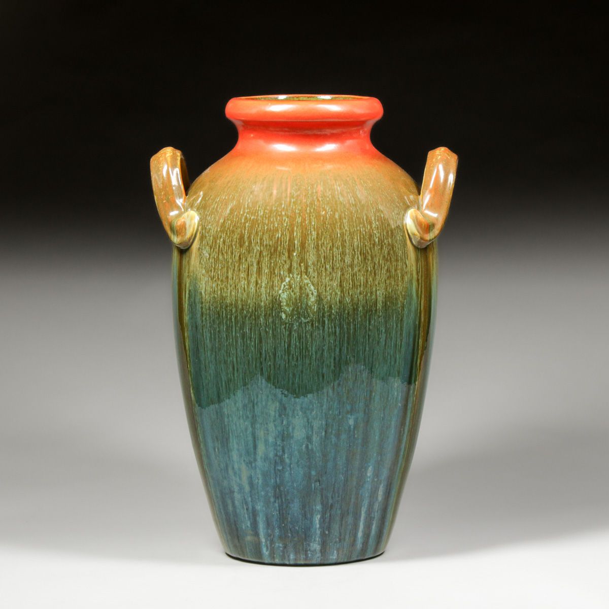 Stangl Sunburst Hand Thrown Two-Handled Vase after 1929
