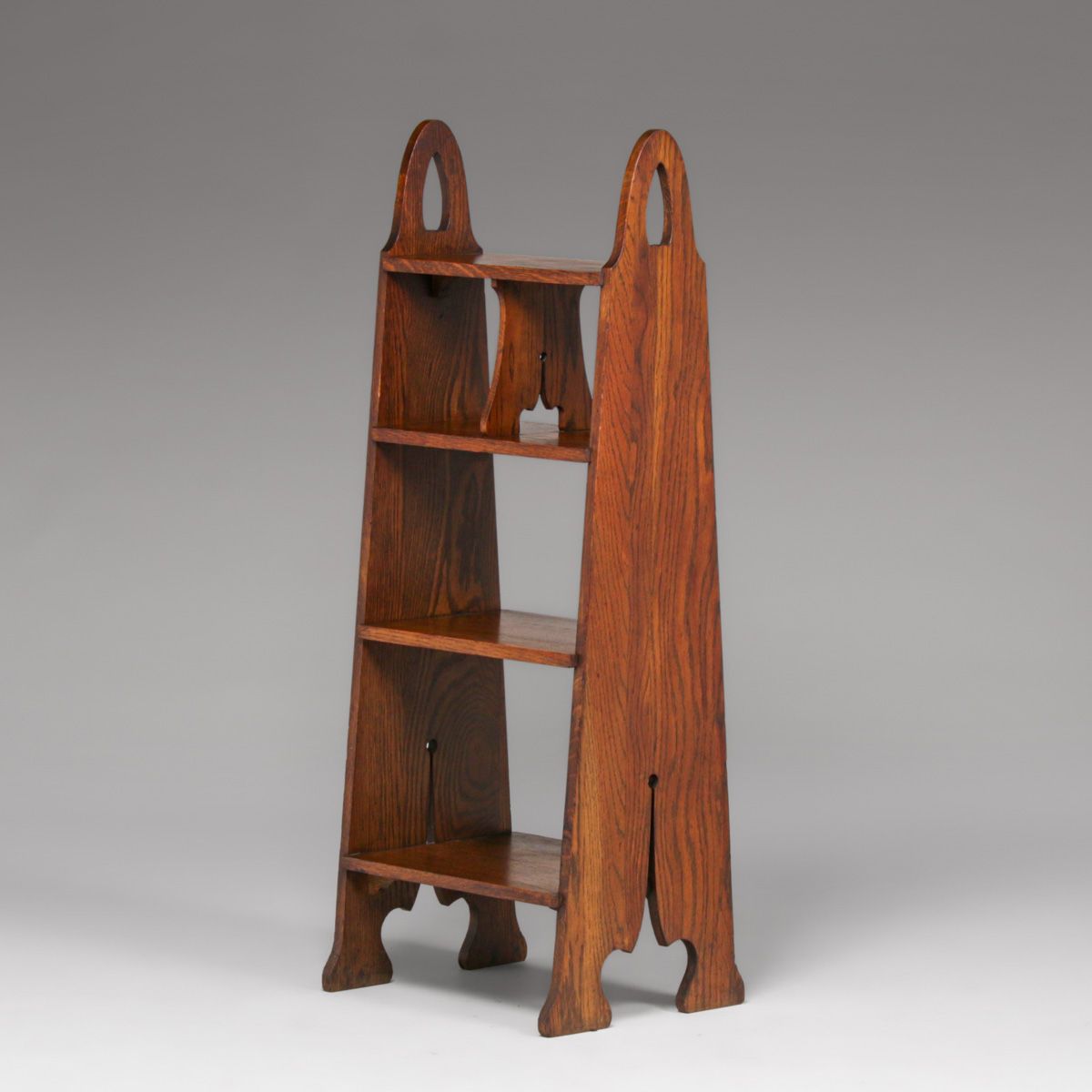 Grand Rapids Cutout Magazine Stand c1910