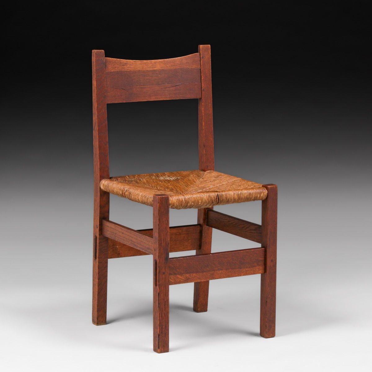 Early Gustav Stickley Oak Vanity Chair c1902