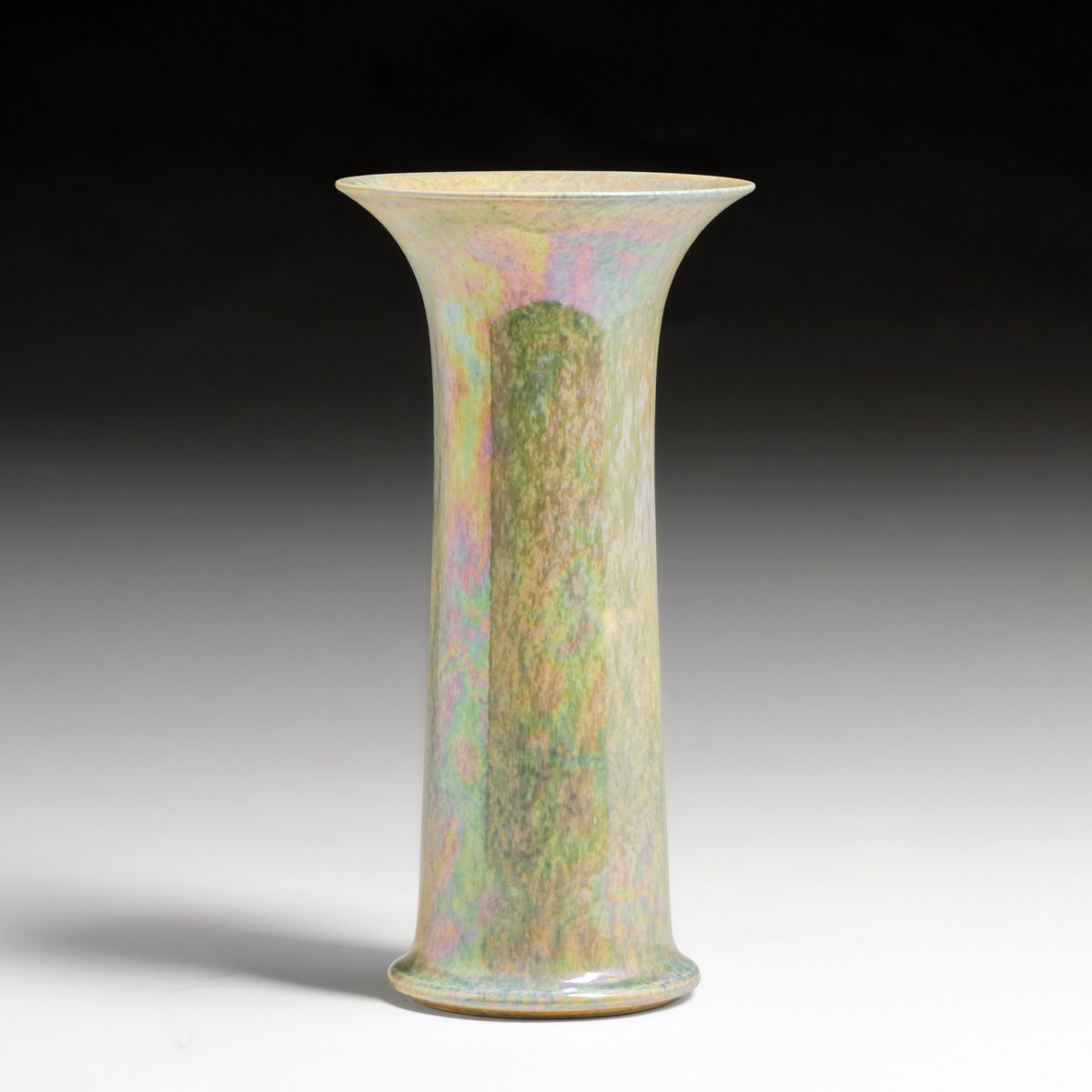 Ruskin Pottery High-Fired Flambé - Soufflé Glazed Vase 1915
