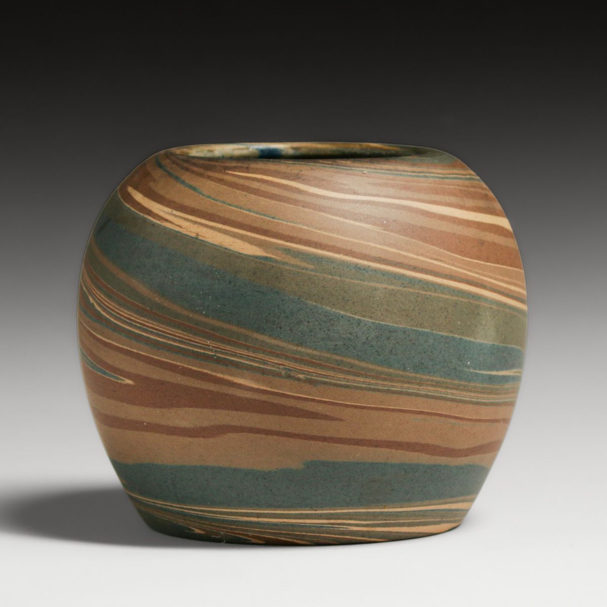 Niloak Pottery – Benton, Arkansas Mission Swirl Vase c1920s