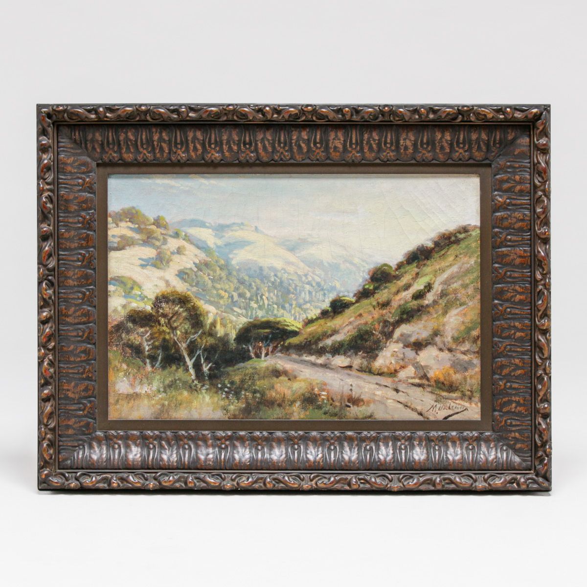 Manuel Valencia painting of Marin Hills c1900