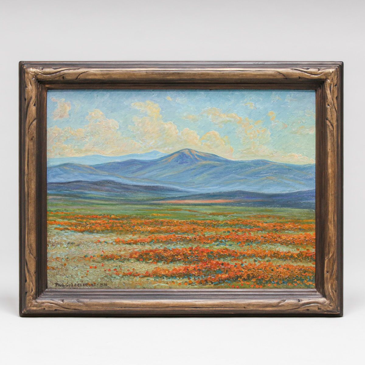 Paul Gylden Krone Painting California Poppies 1936
