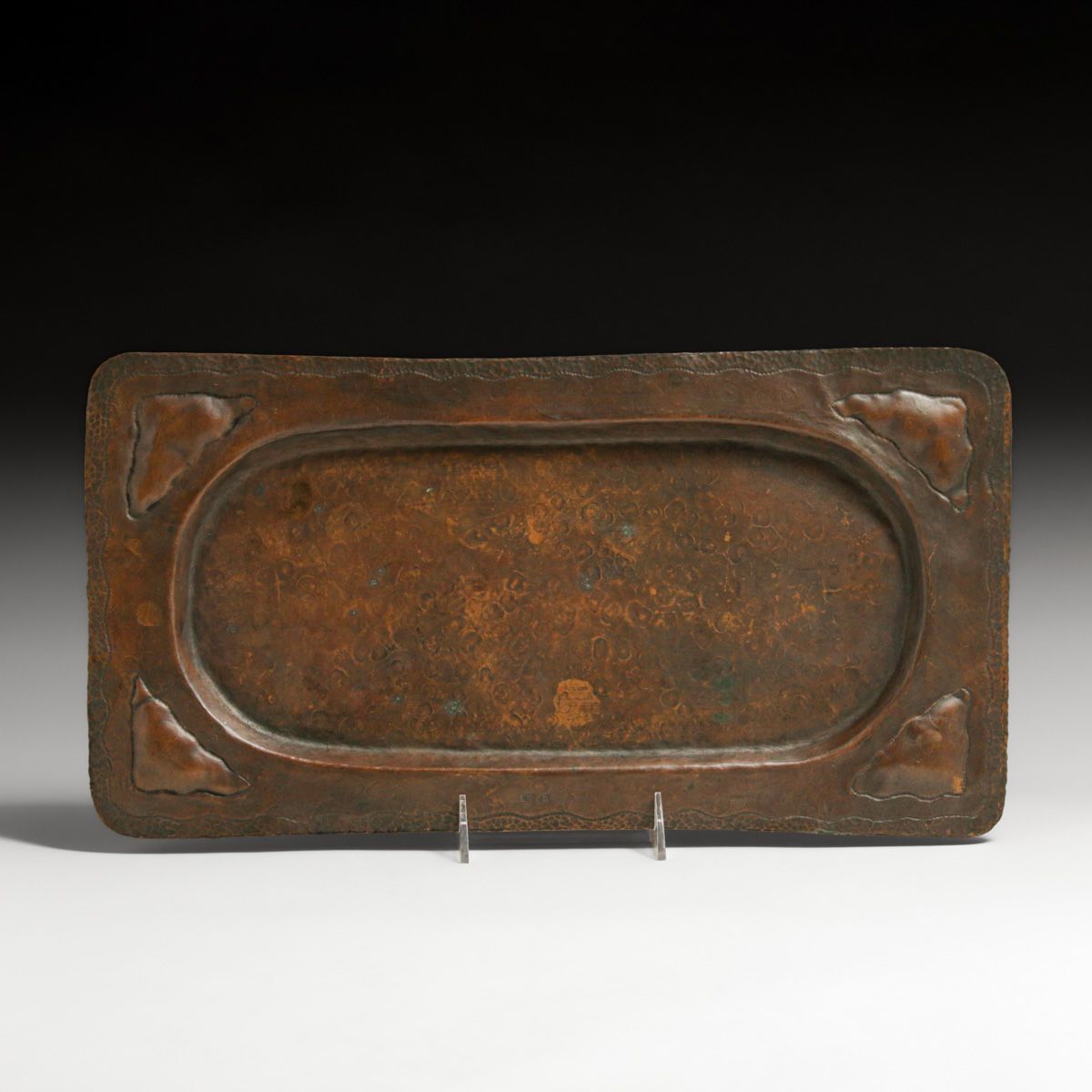 Arts & Crafts Period Hammered Copper Tray c1910