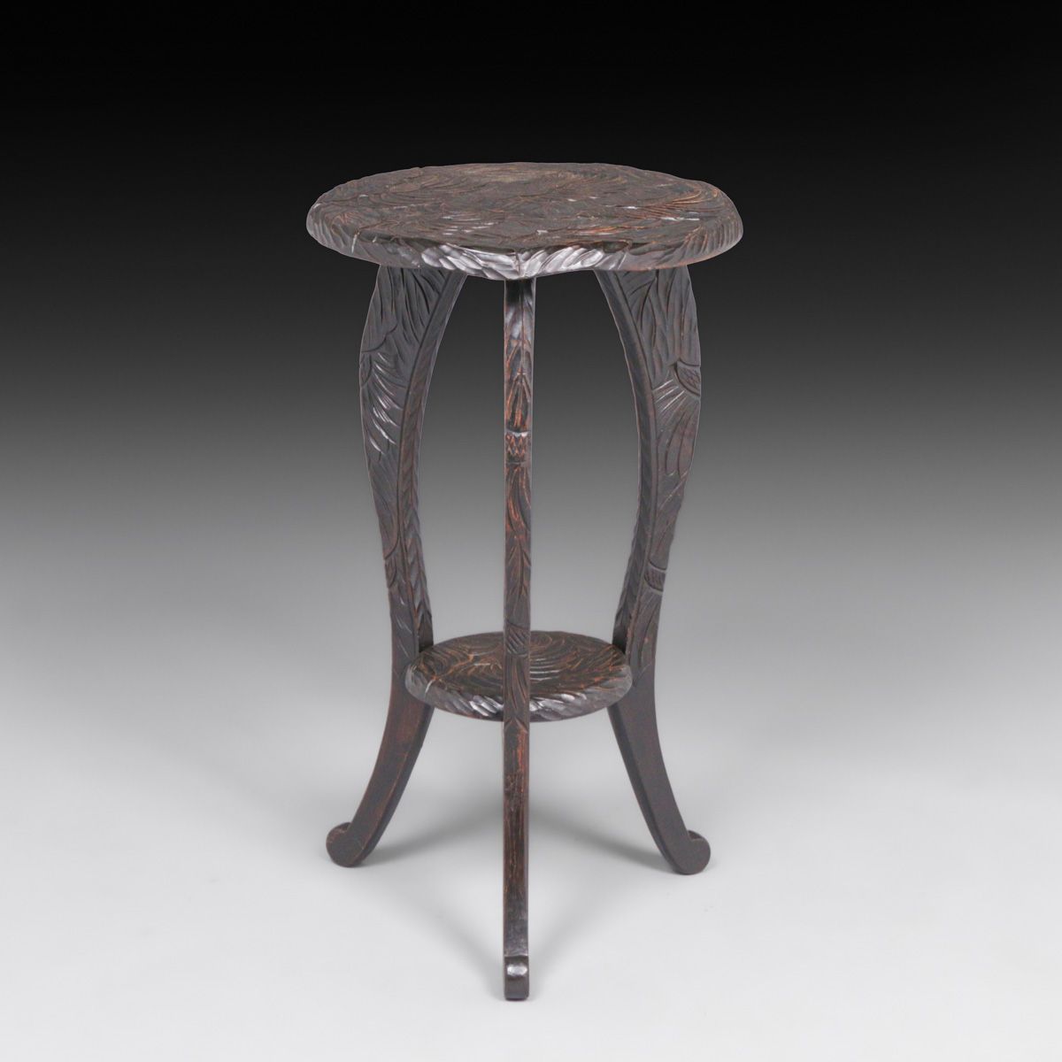 Liberty & Co – London Hand-Carved Japonisme Table c1905