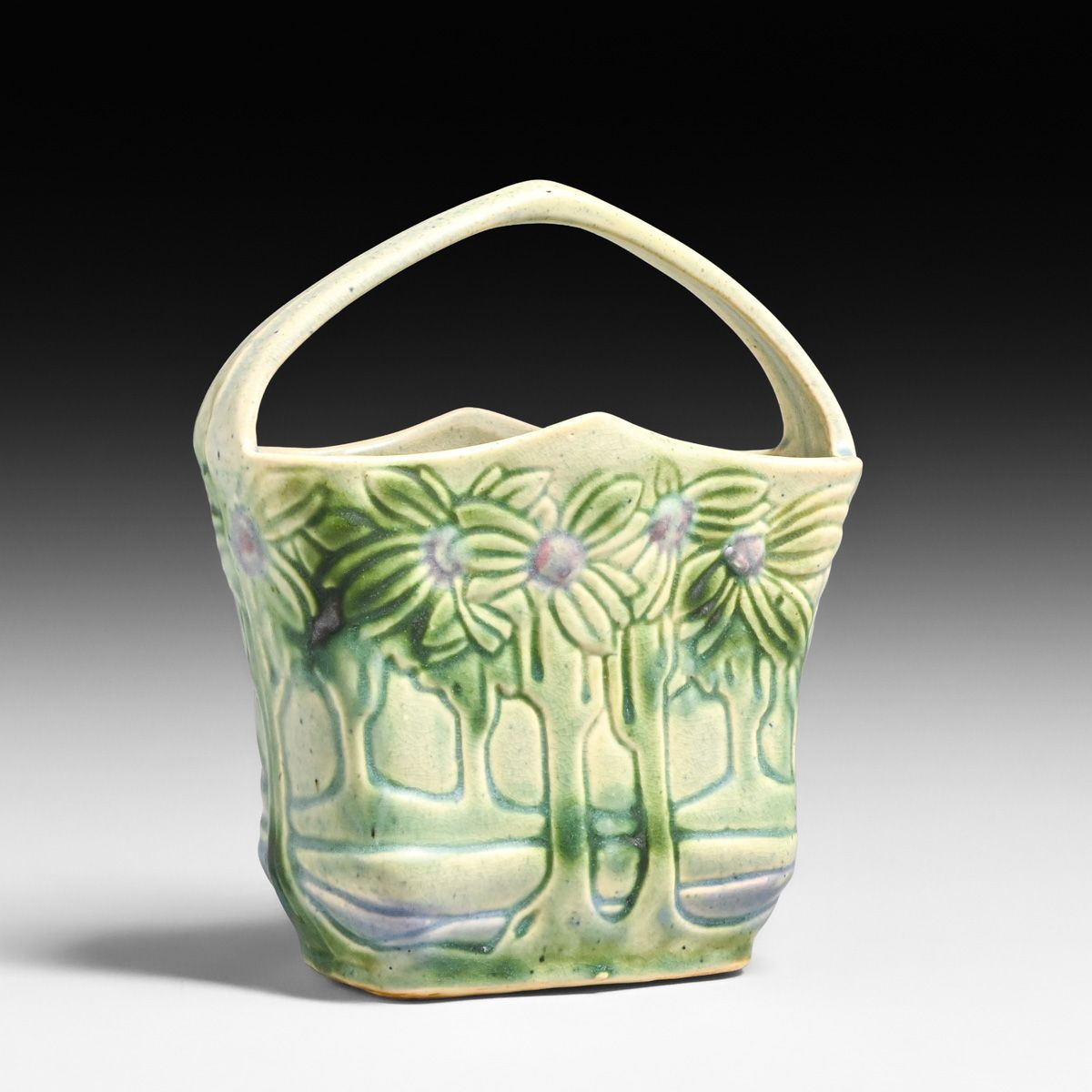 Roseville Pottery Vista One-Handled Vase c1920s