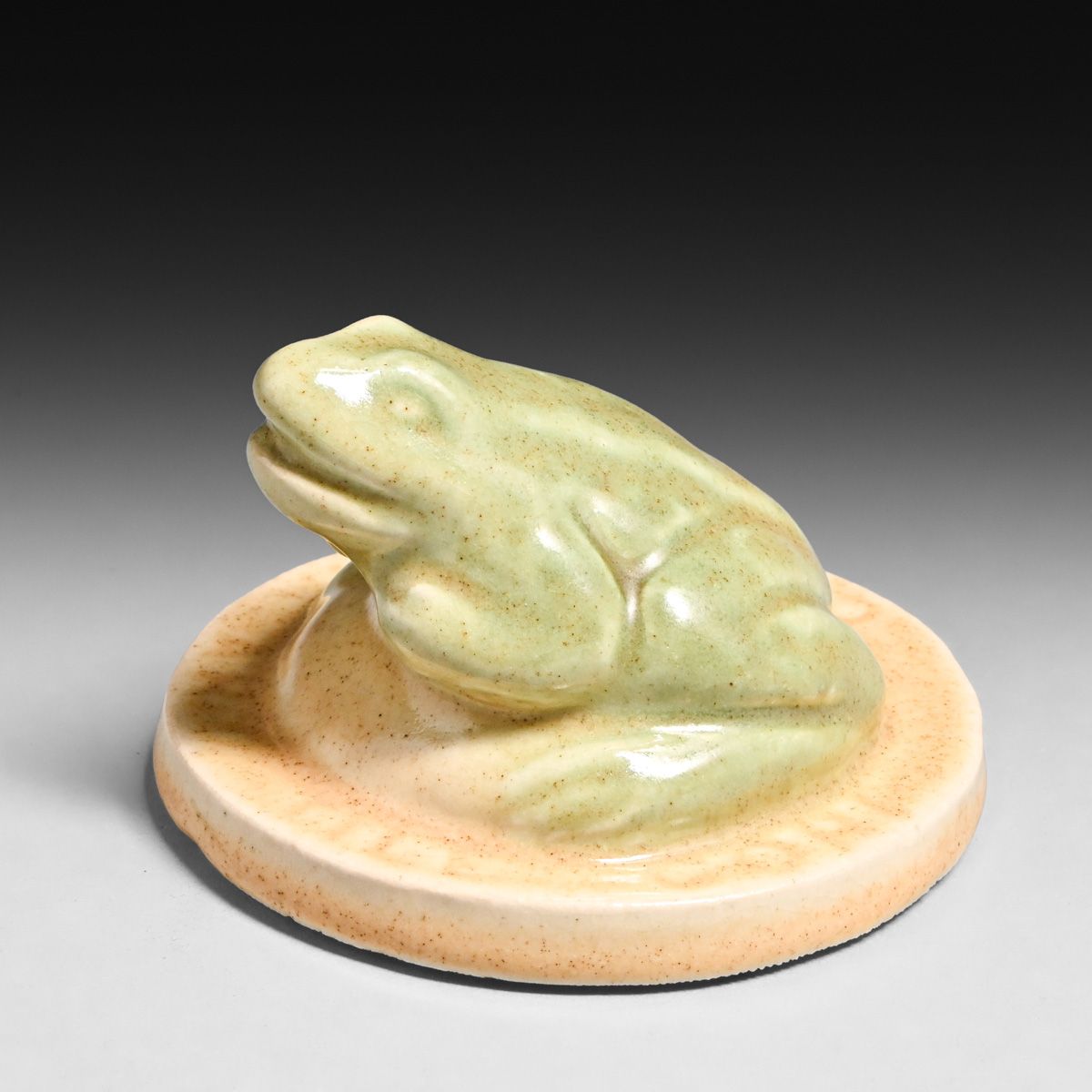 Cal Art Tile Co - Richmond, CA Frog Paperweight c1920s