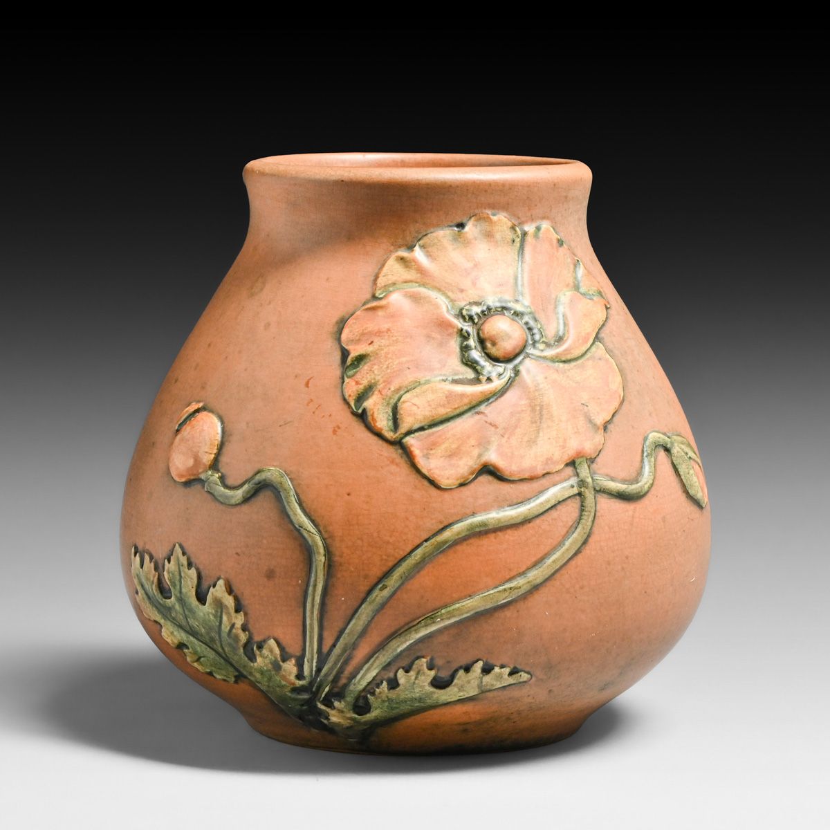 Weller Kenova Poppy Vase c1915