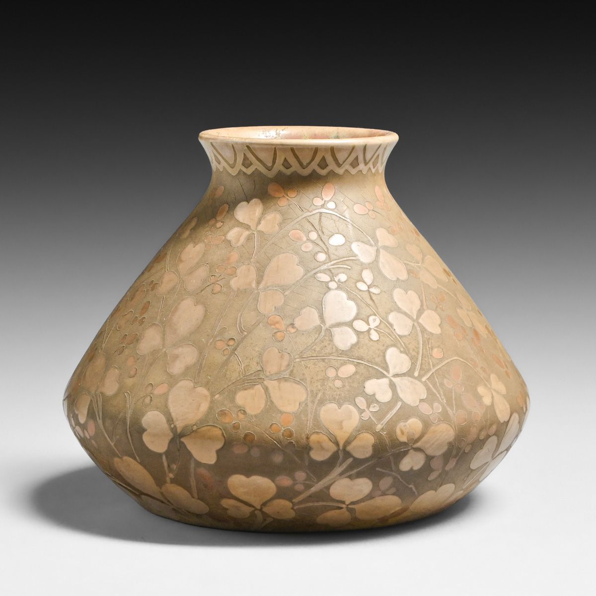 Keller & Guérin French Iridescent Art Nouveau Vase 1895