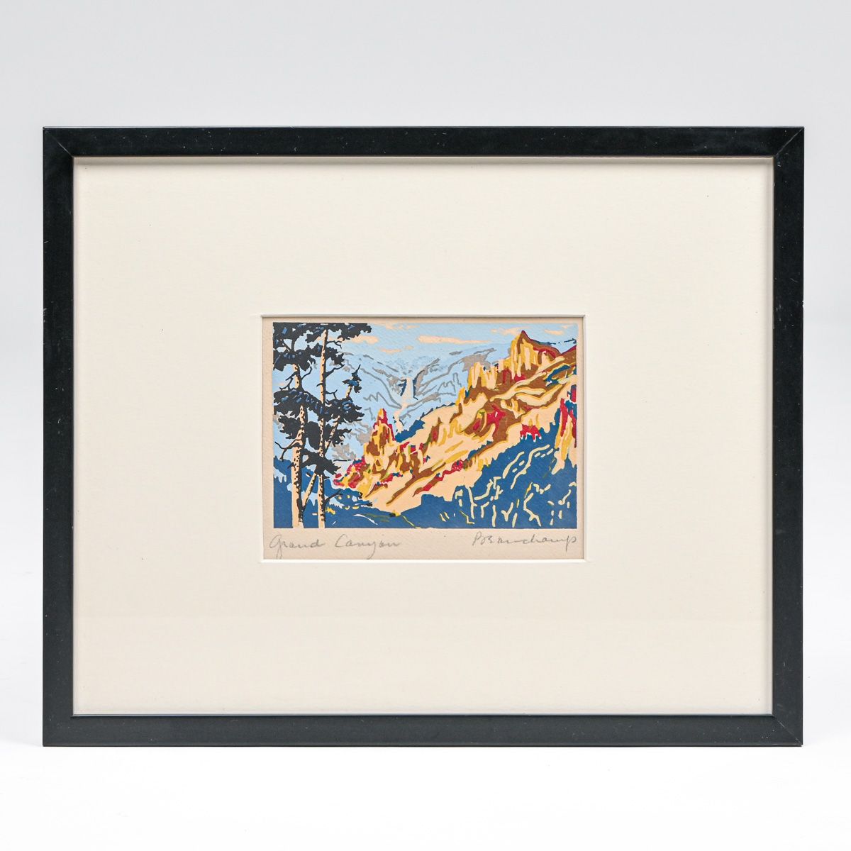 John W. Beauchamp (1906-1957) Seriograph “Grand Canyon” c1935