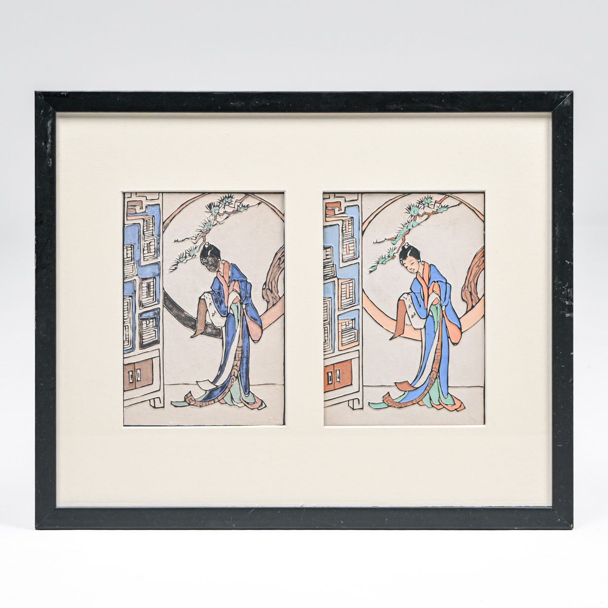 Bertha Lum (1869-1954) Acrylic on Board ”The Chinese Poetress Li Yi Am”c1920s