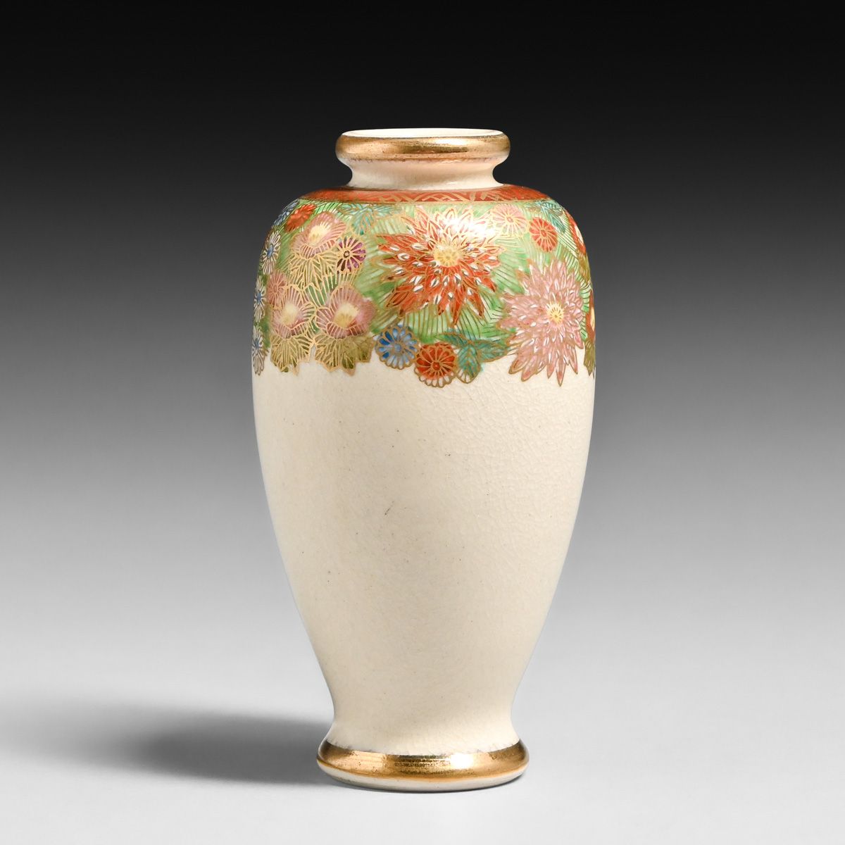 Japanese Meiji Period Satsuma Vase c1910