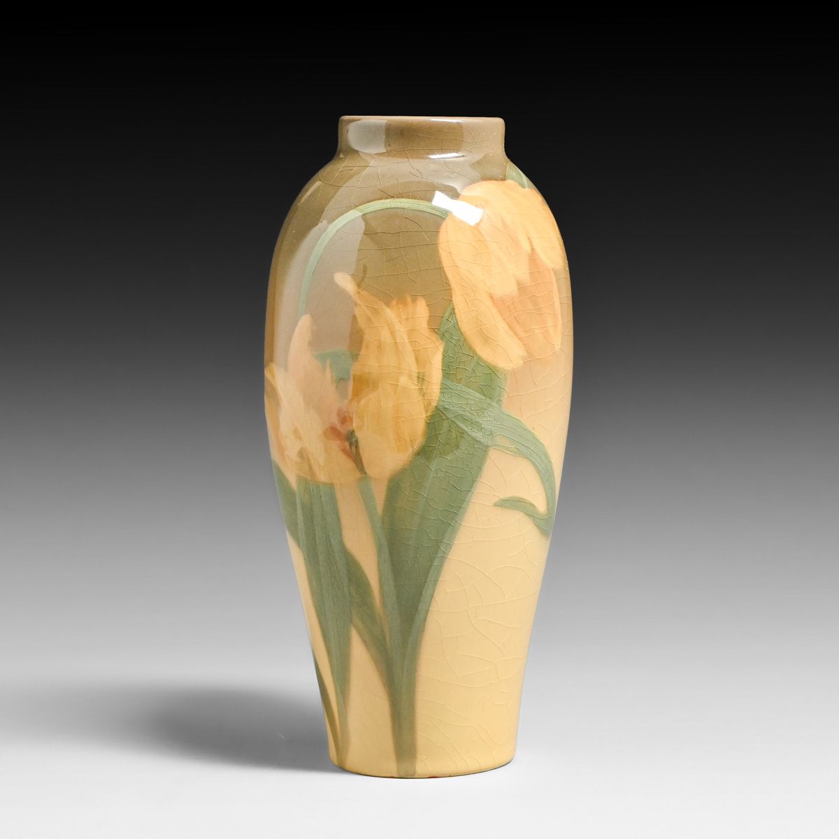 Rookwood Pottery Lenore Asbury Iris Glaze Tulip Vase 1903