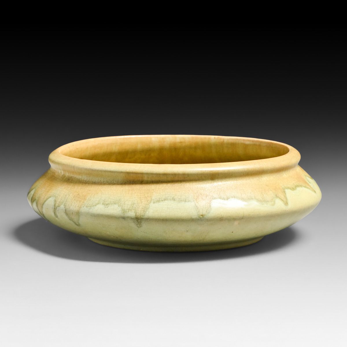 Roseville Pottery Carnelian I Fruit Bowl c1910s