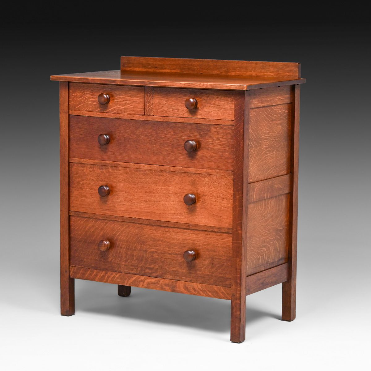 Gustav Stickley #909 Five-Drawer Dresser c1912-1915