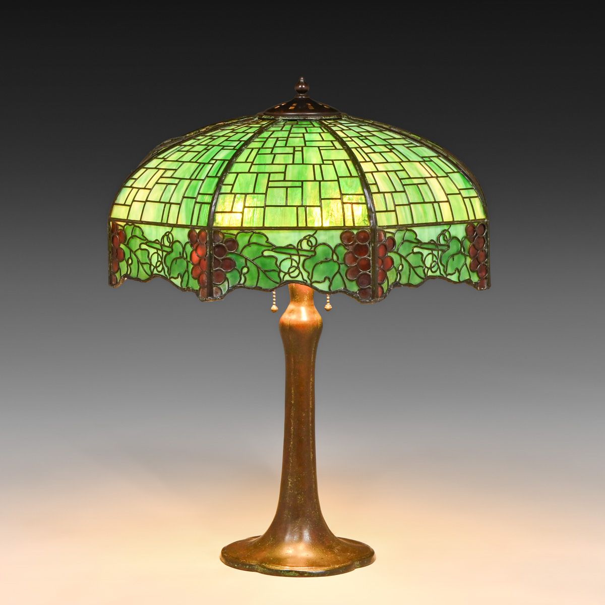 Handel Grapevine Overlay Lamp c1910