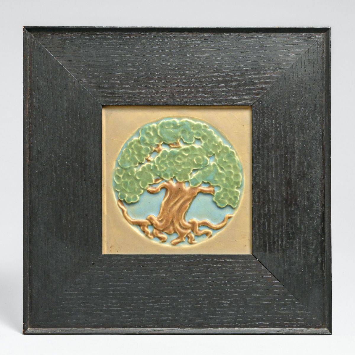 Rookwood Pottery #1377 Oak Tree Tile c1910
