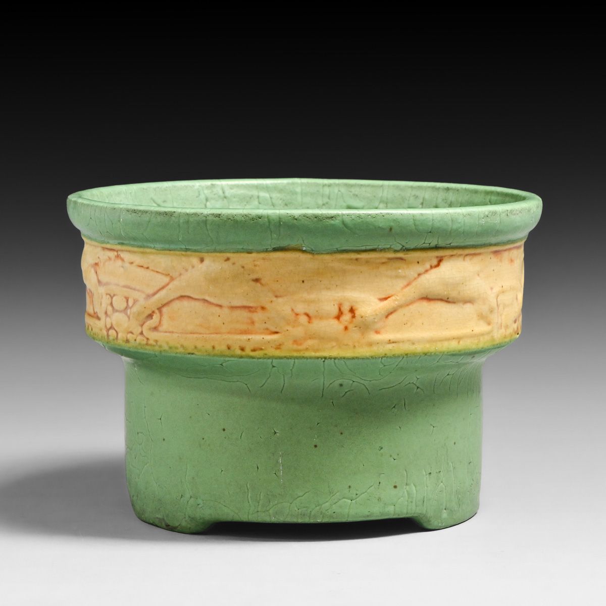 Roseville Chlorn Fredrick Rhead Flying Geese Jardiniere c1905