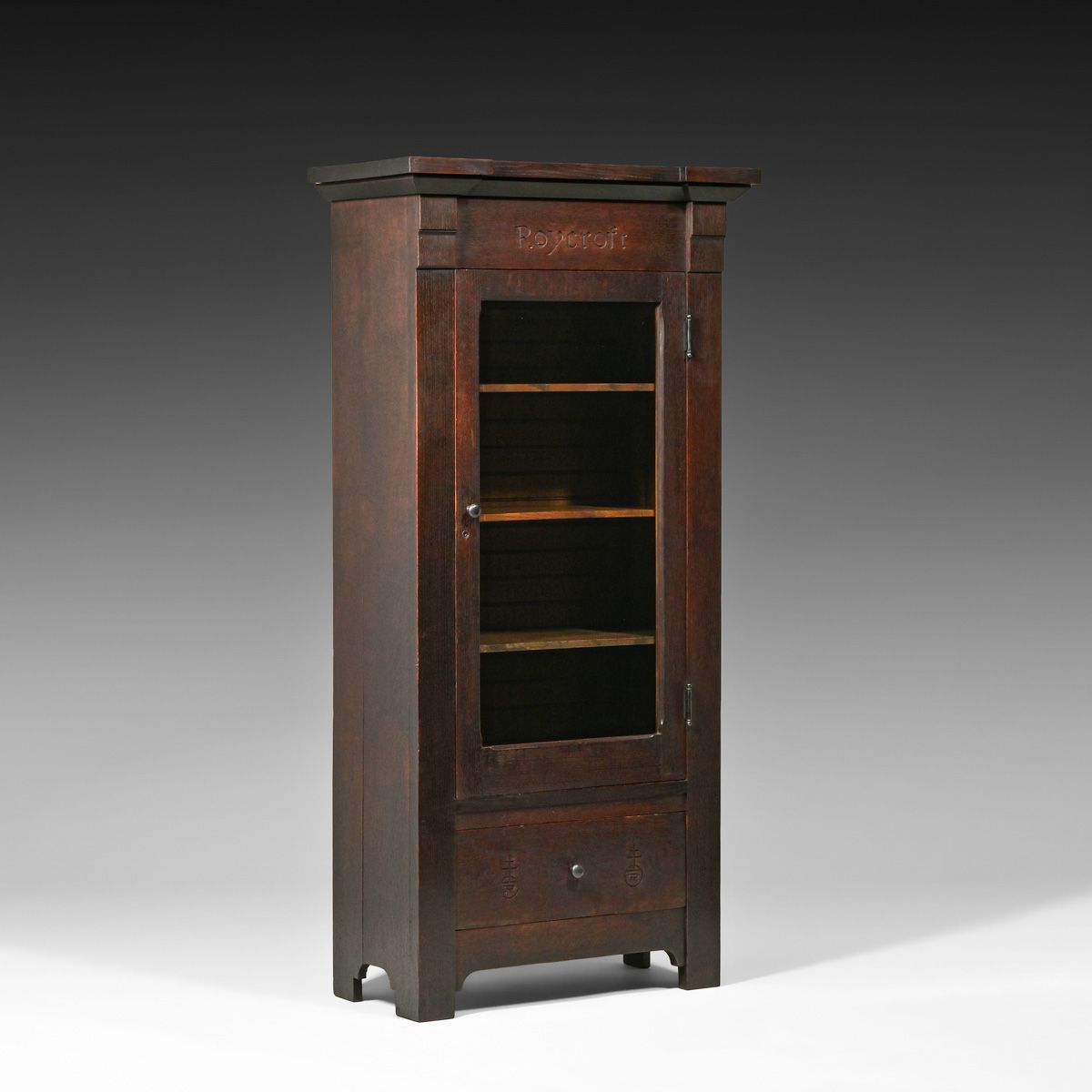 Roycroft #084 One-Door Bookcase c1905