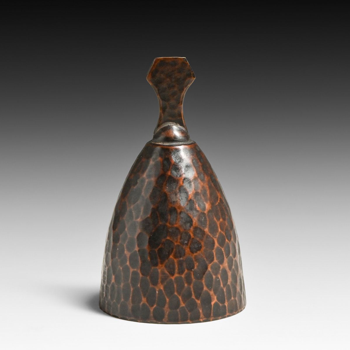 Roycroft Hammered Copper Dinner Bell c1920s