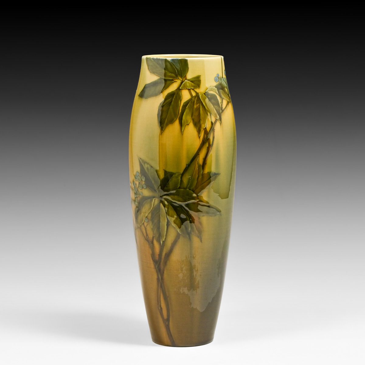 Rookwood Pottery Matthew Daly Standard Glaze Blueberry Vase 1890