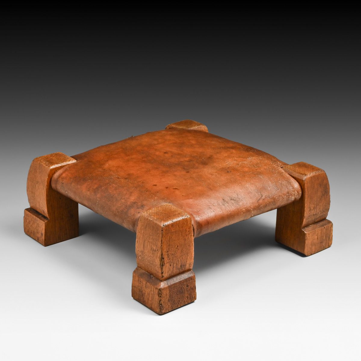 Early Gustav Stickley #726 Monk Footstool c1901-1902