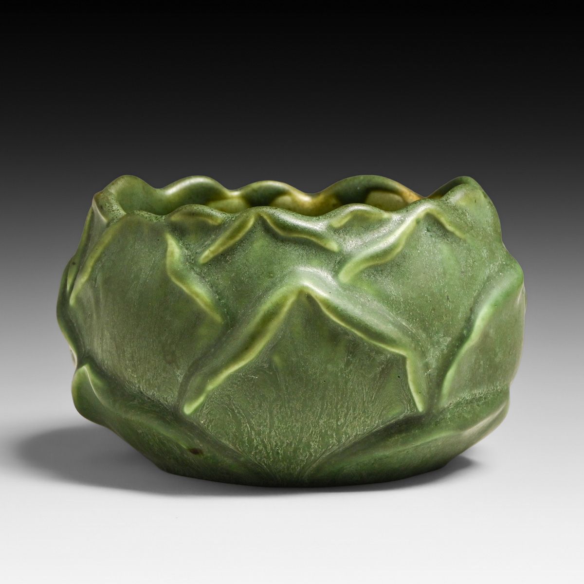 Hampshire Pottery #24 Artichoke Shaped Bowl c1910