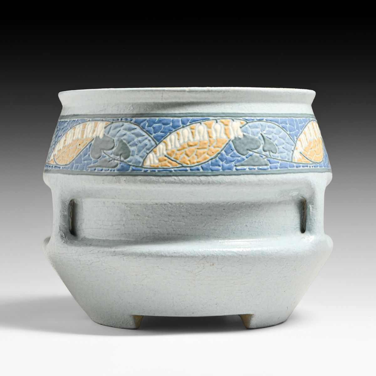 Roseville Pottery Frederick Rhead Squeeze-Bag Jardiniere c1904-1908