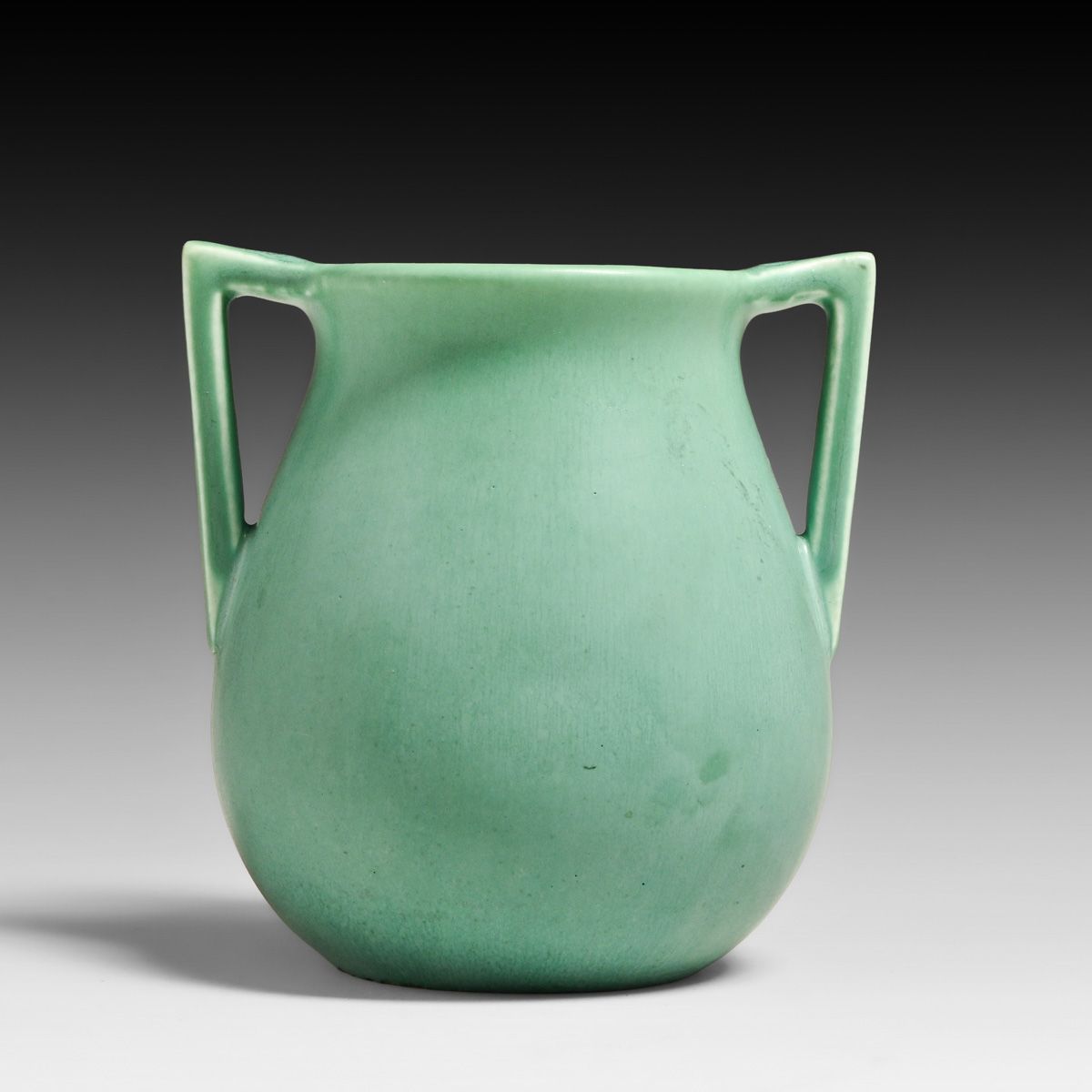 Rookwood Pottery #63 Two-Handled Matte Green Vase 1928