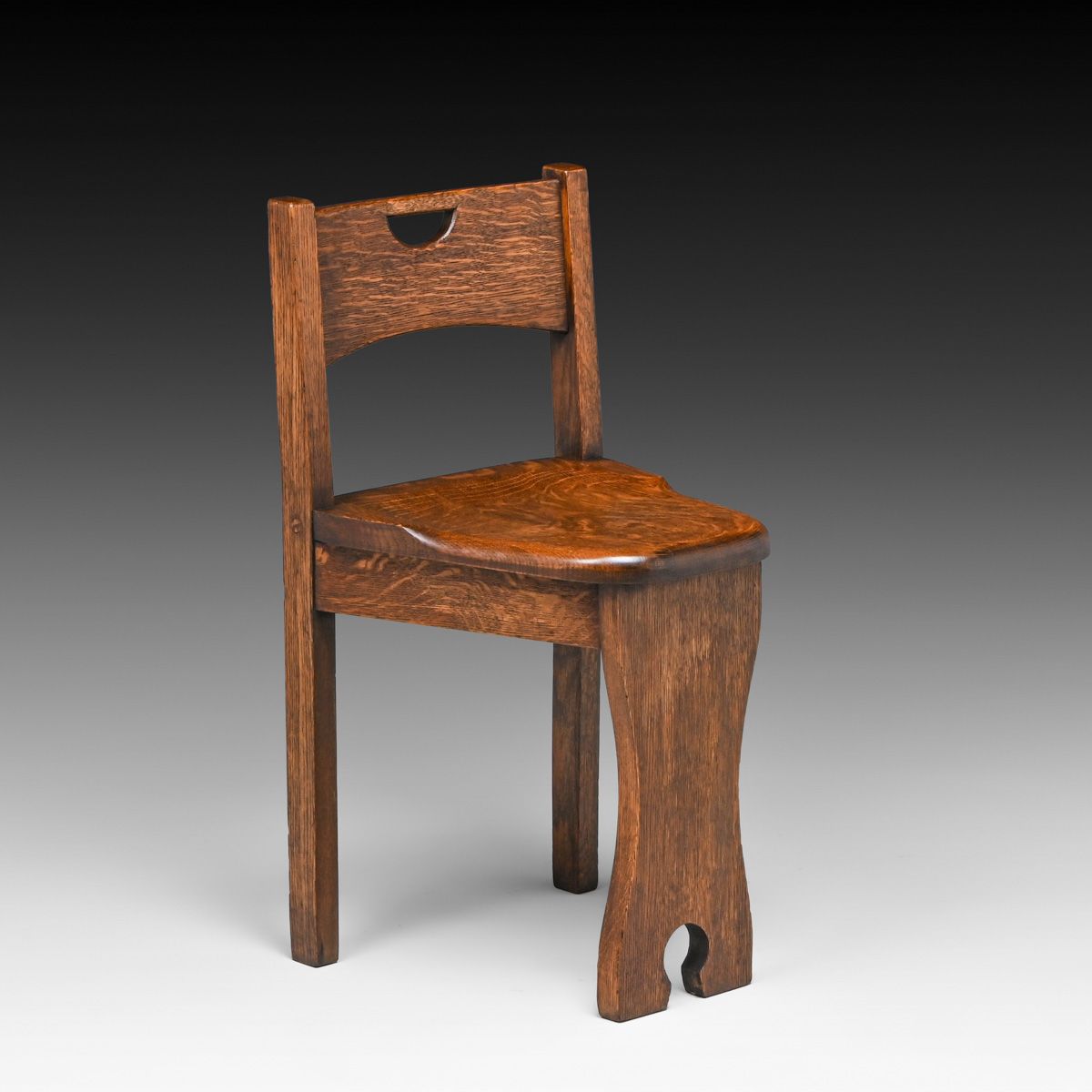 Stickley Brothers #324 1/2 Cutout Game Chair c1910