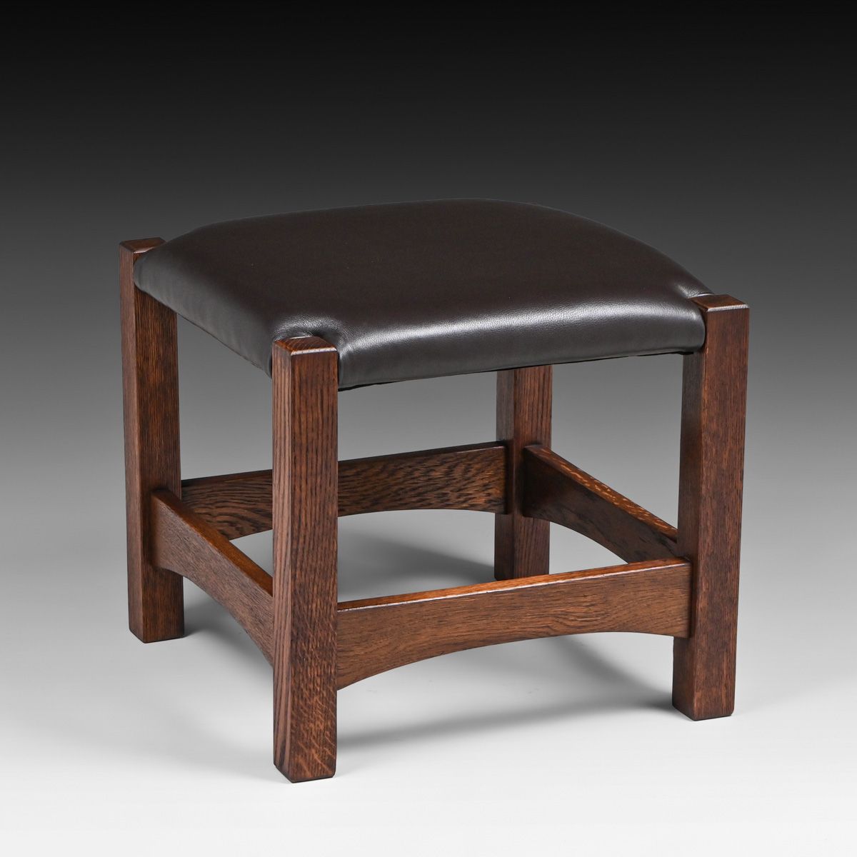 Early Gustav Stickley #728 Oak Footstool c1901