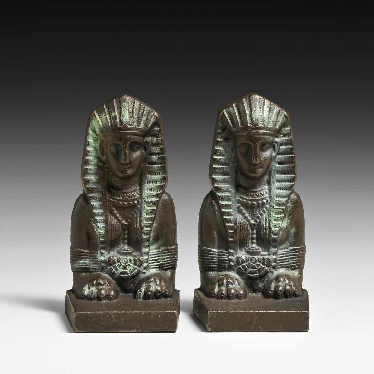 Bradley & Hubbard Egyptian Revival Bookends c1920s