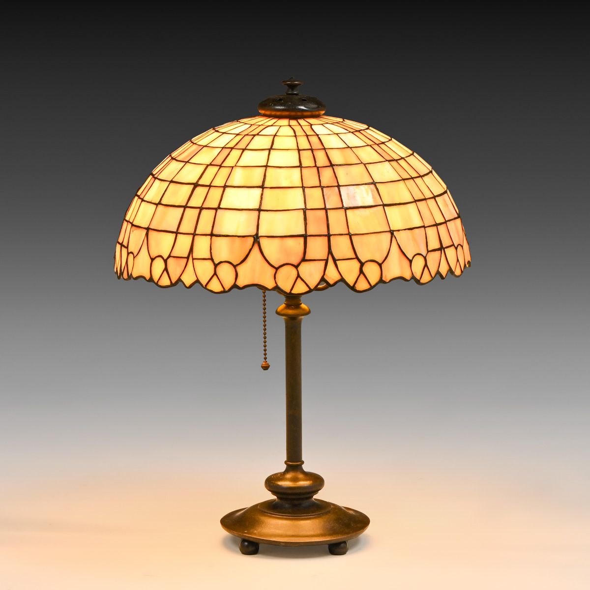 Gorham/Amboy Works Leaded Glass Lamp c1905