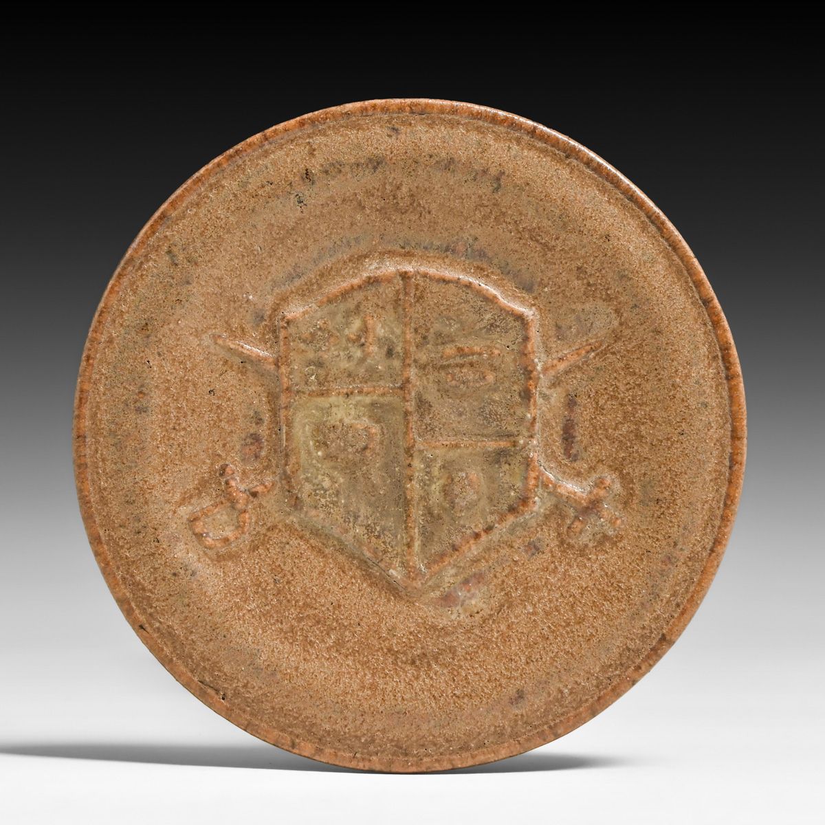 Fulper Pottery #025 Café au Lait Coaster c1910