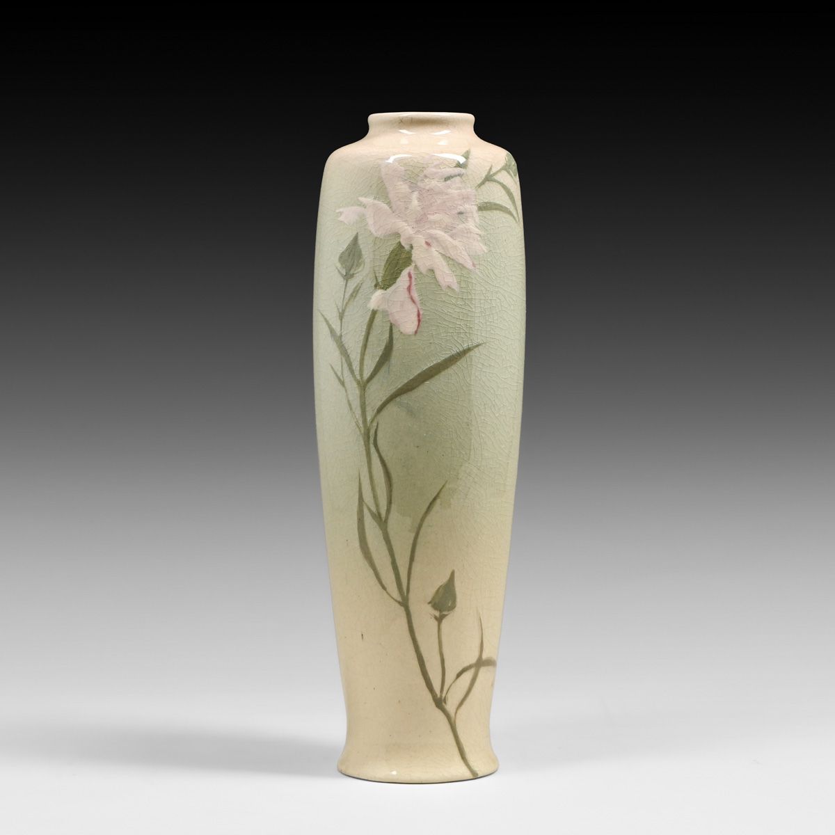Owens Lotus Carnation Vase c1905