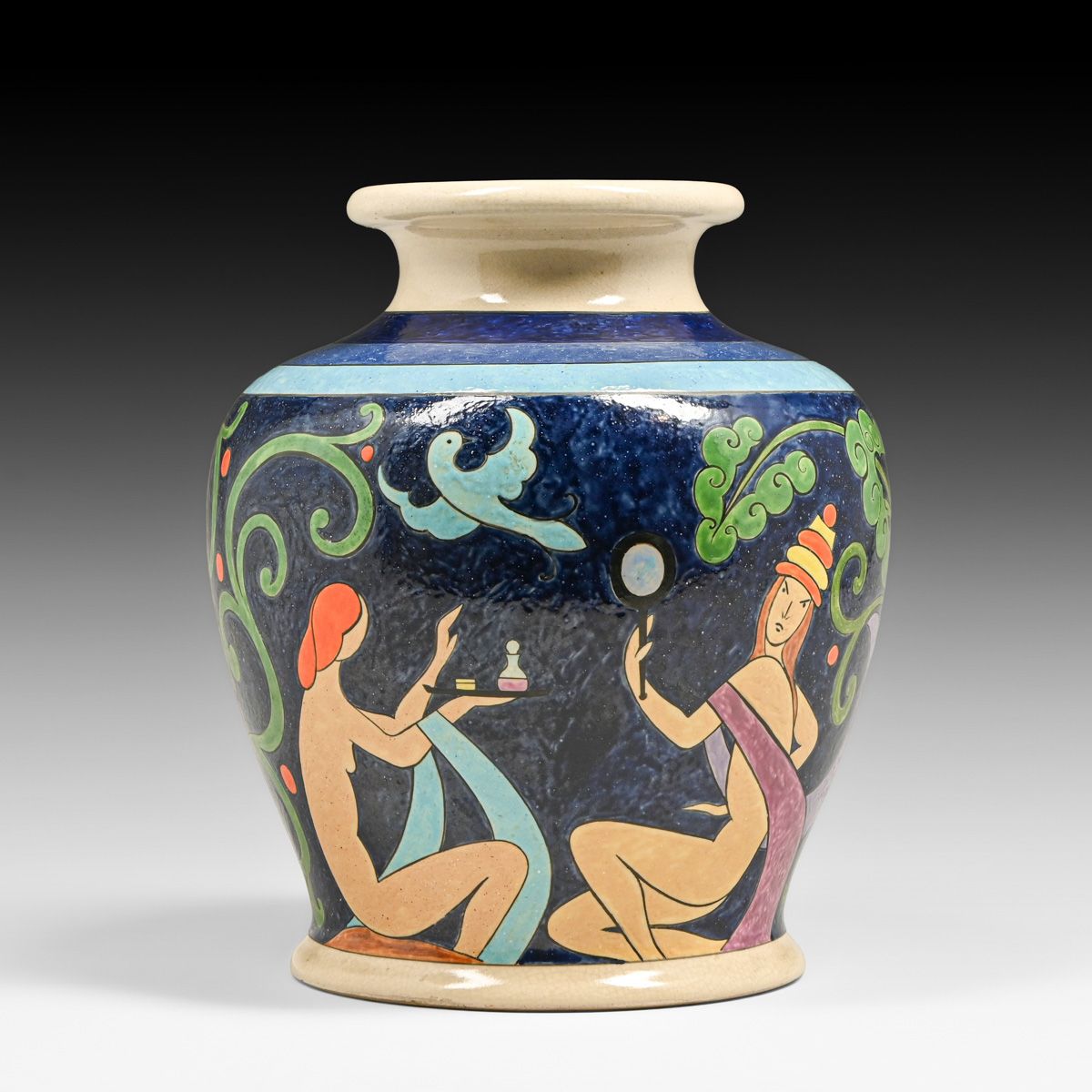 Kristof Slanina Minnesota WPA Pottery Art Deco Vase 1942