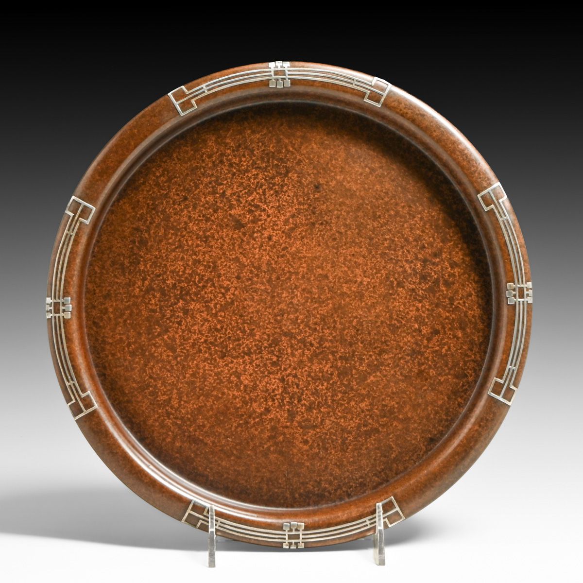 Heintz Sterling on Bronze Tray c1915